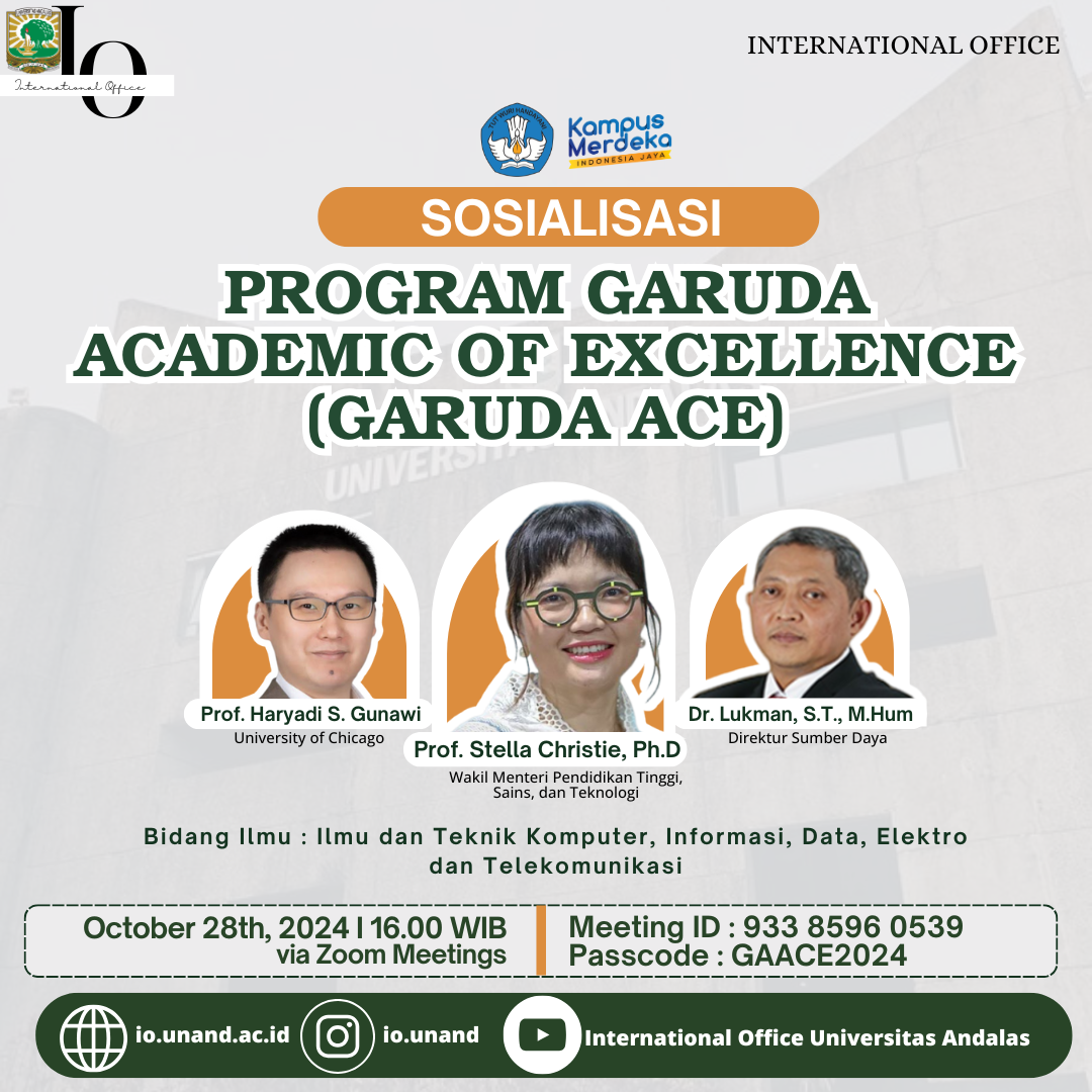 Sosialisasi Program Garuda Academic of Excellence (GARUDA ACE)