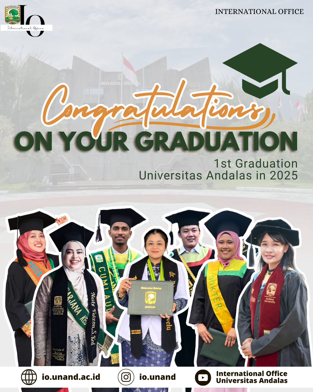 1st Graduation of International Student from Universitas Andalas