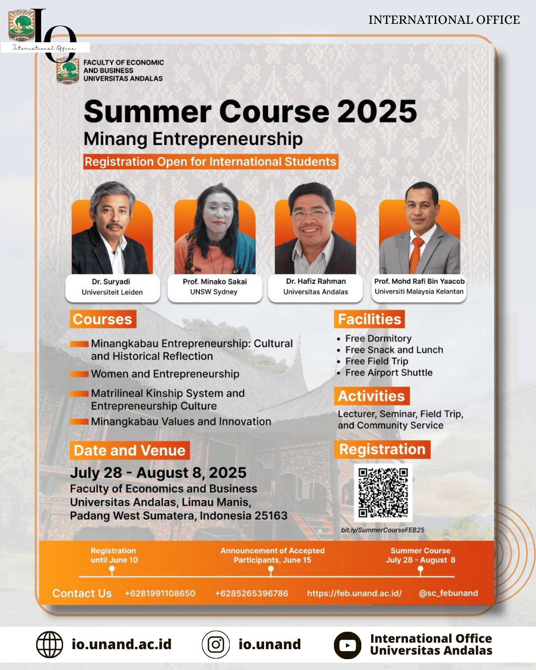 Summer Course 2025 : Minang Entrepreneurship