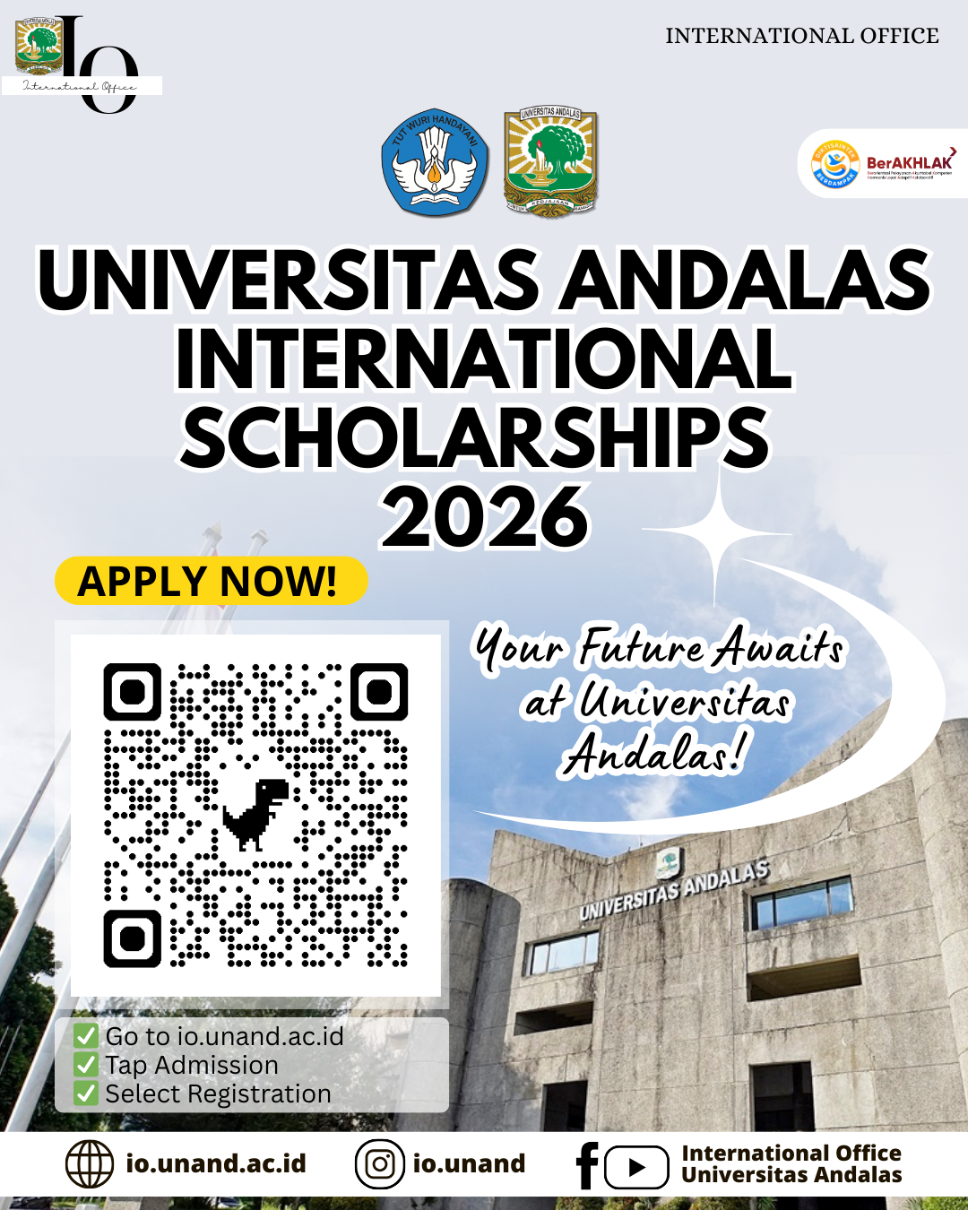 UNIVERSITAS ANDALAS INTERNATIONAL SCHOLARSHIPS 2026