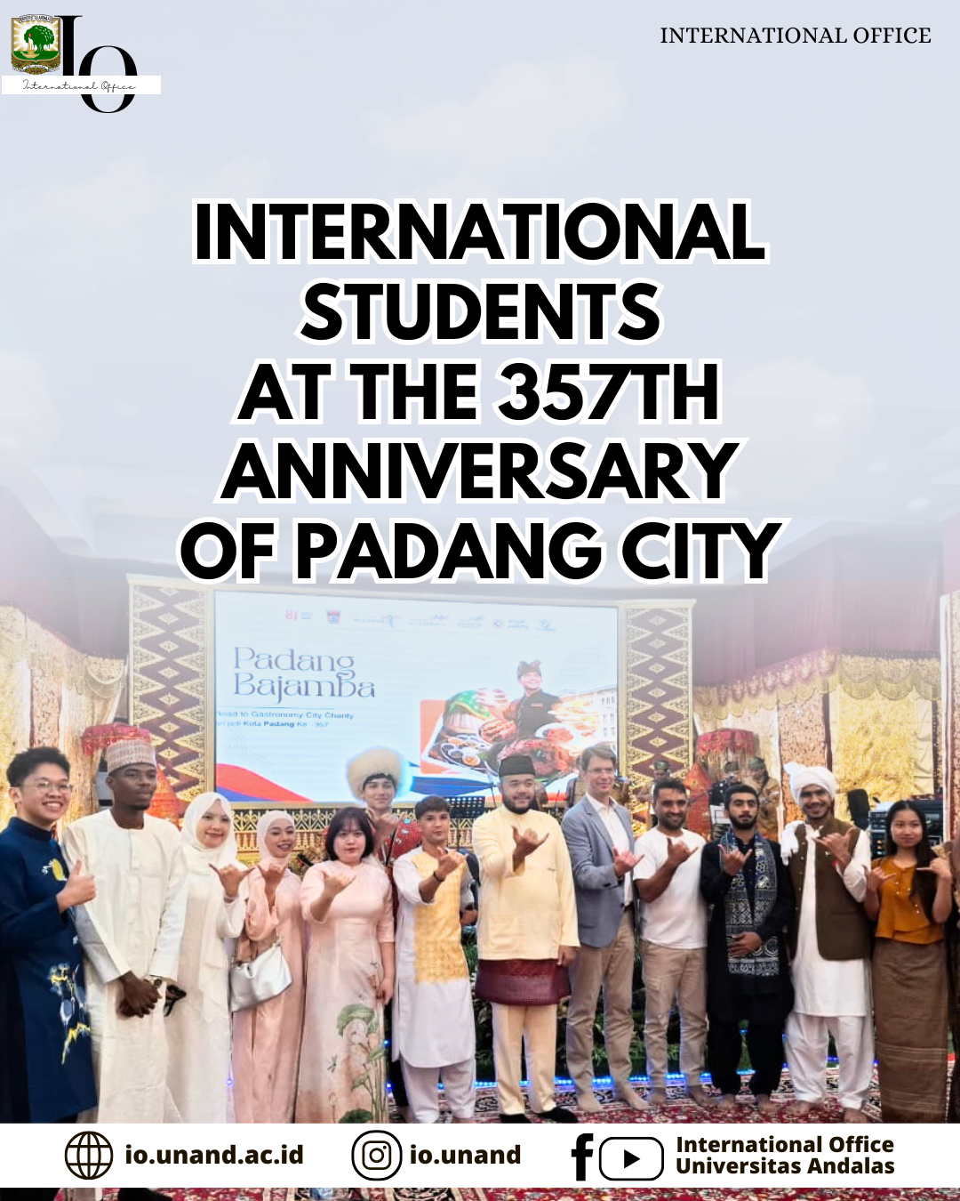 International Students at the 357th Anniversary of Padang City