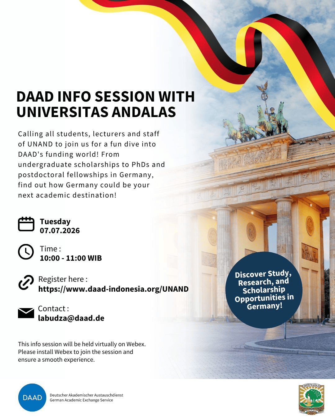 DAAD Info Session with Universitas Andalas